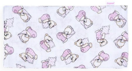 BB 1 db-os apró mintás cseh textil tetra pelenka Párnás maci rózsa