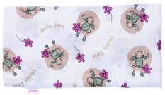   BB 2 db nyomott mintás textil cseh tetra pelenka zöld barikás maci