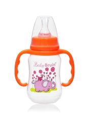 Babybruin 125 ml PP c.üveg fogóval karcsúsított narancs