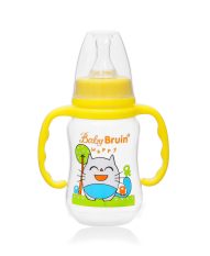 Babybruin 125 ml PP c.üveg fogóval karcsúsított sárga