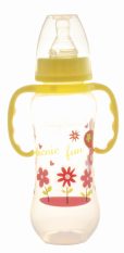 Babybruin 240 ml PP c.üveg fogóval karcsúsított sárga