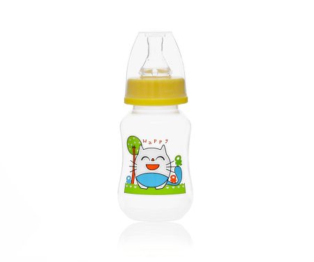 Babybruin 125 ml PP c.üveg karcsúsított sárga
