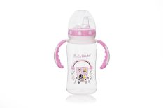   BABYBRUIN széles nyakú PP cumisü tanulópohár 300ml rózsa