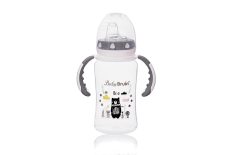   BABYBRUIN széles nyakú PP cumisü tanulópohár 300ml szürke